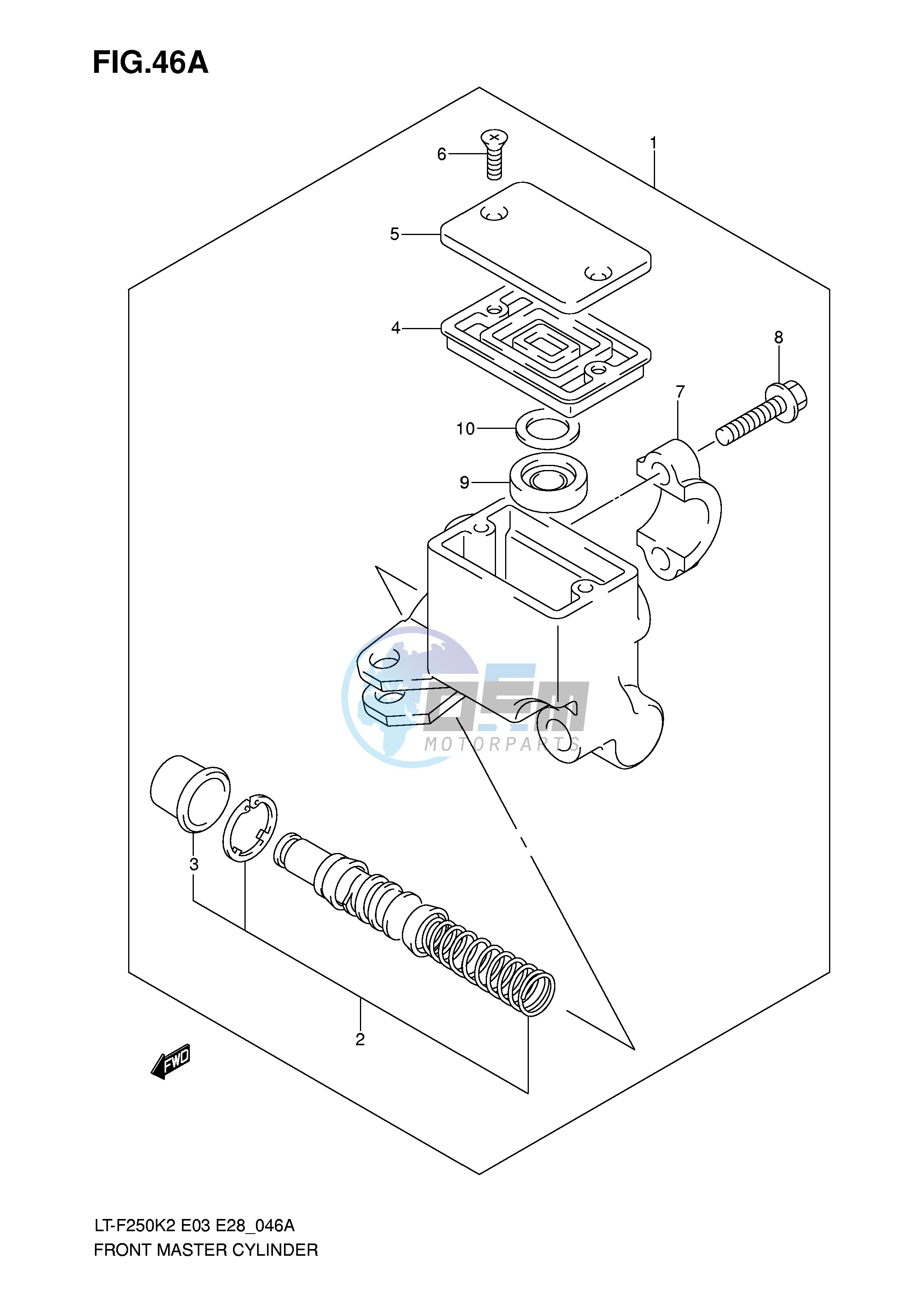 FRONT MASTER CYLINDER (MODEL K6)