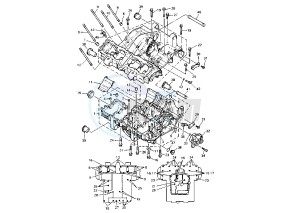 XJ S DIVERSION 900 drawing CRANKCASE