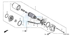 VFR800A9 Europe Direct - (ED / ABS MME) drawing STARTING MOTOR