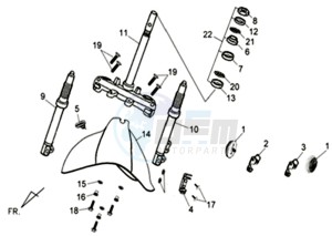 CELLO 50 drawing FRONT FORK / STEERING HEAD BEARING