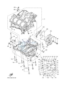 MT09A MT-09 ABS 900 (2DRF 2DRG) drawing CRANKCASE