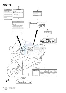 AN650 (E3-E28) Burgman drawing LABEL (AN650AL1 E33)