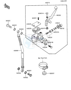 KD 80 N [KD80] (N1-N3) [KD80] drawing FRONT MASTER CYLINDER