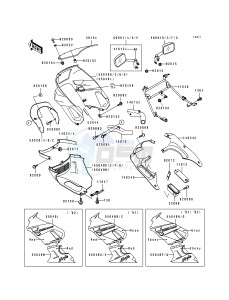 ZX 600 D [NINJA ZX-6] (D2-D4) [NINJA ZX-6] drawing COWLING-- ZX600-D2_D3- -