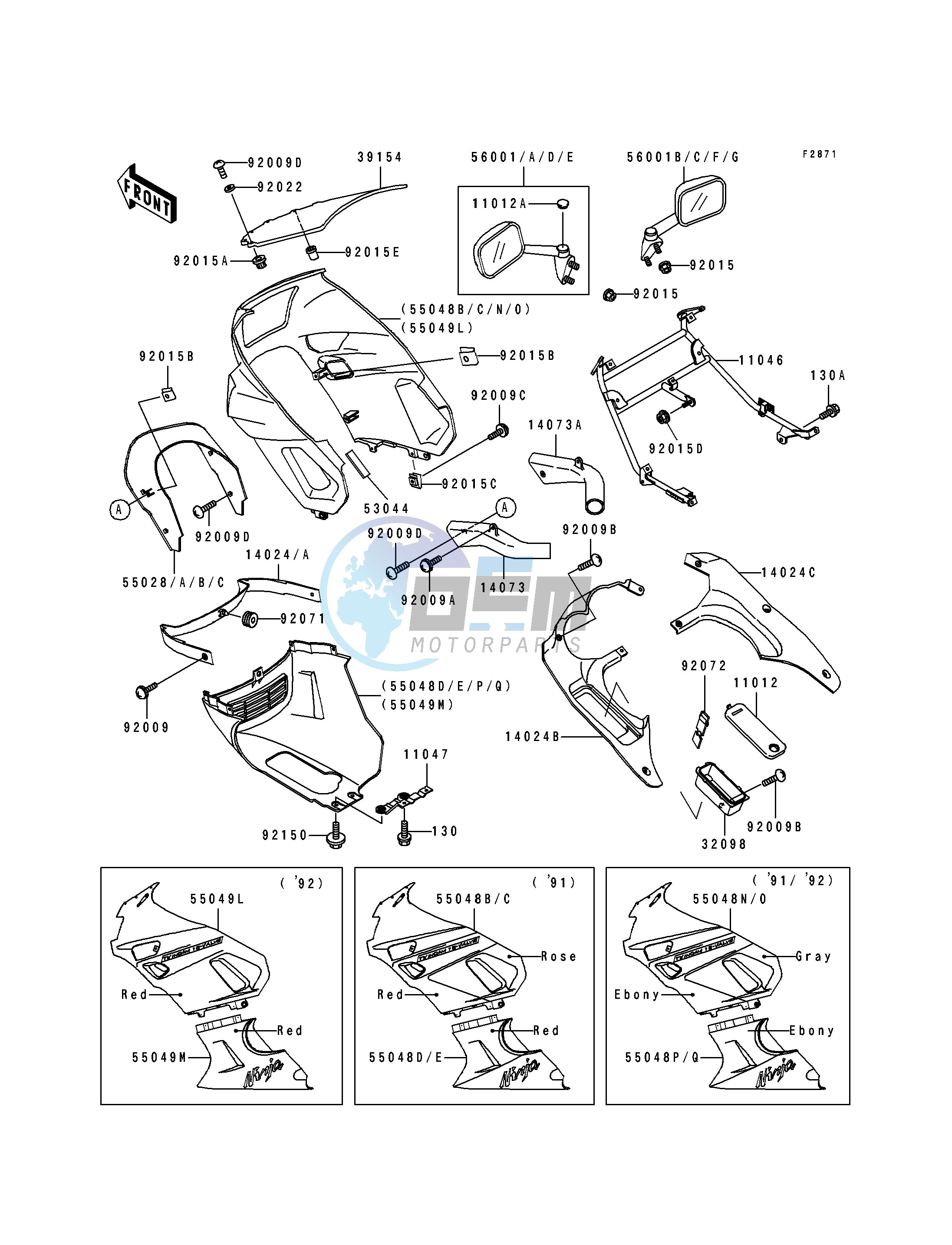 COWLING-- ZX600-D2_D3- -