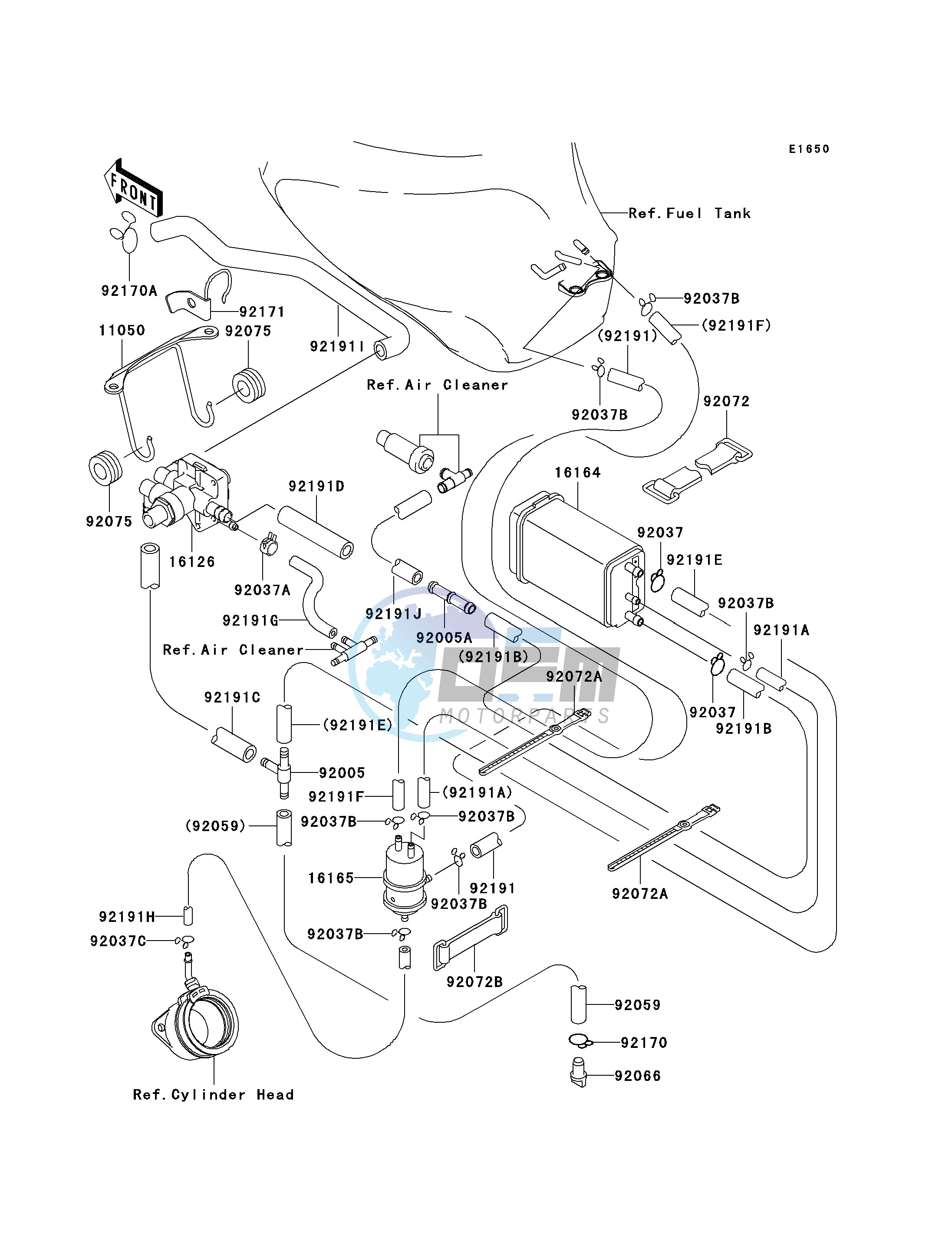 FUEL EVAPORATIVE SYSTEM -- CA- -