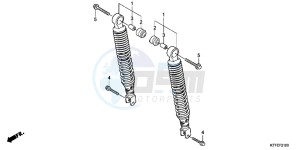 SH125C drawing REAR CUSHION