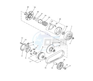 YP R X-MAX 250 drawing CLUTCH