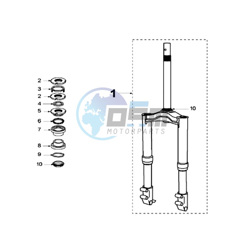 FRONT FORK / STEERINGHEAD