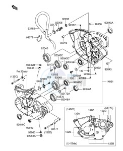 RM-Z250 (E19) drawing CRANKCASE