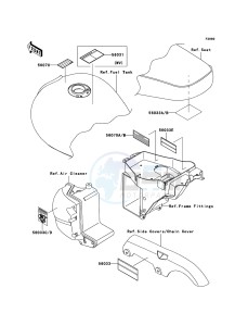 W650 EJ650C6F GB XX (EU ME A(FRICA) drawing Labels