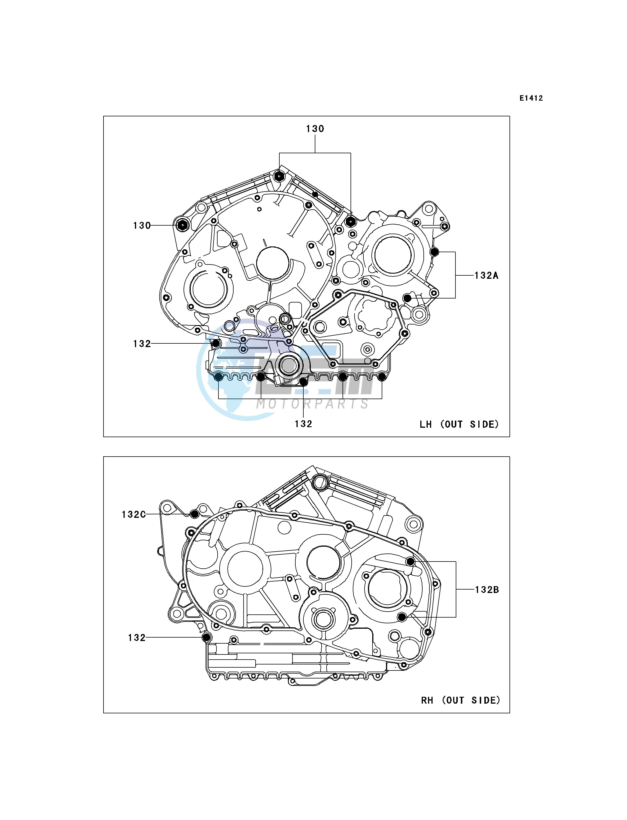 CRANKCASE BOLT PATTERN