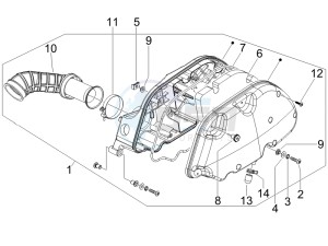 LX 150 4T USA drawing Air filter