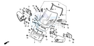 ST1100 drawing WIND SCREEN