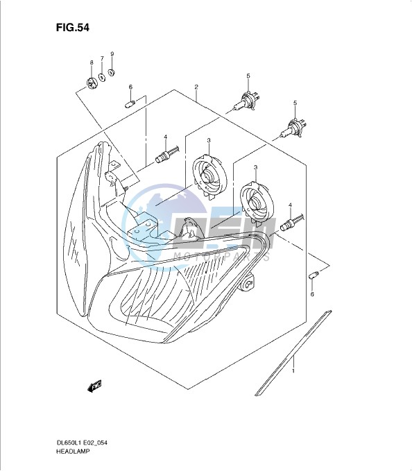 HEADLAMP (DL650AL1 E2)