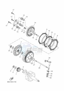 XSR125 MTM125 (BFG1) drawing CLUTCH