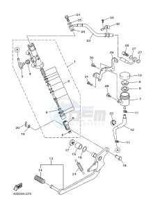 XJ6S 600 DIVERSION (S-TYPE) (36CA) drawing REAR MASTER CYLINDER