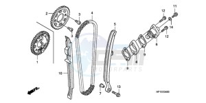 TRX450ER9 Australia - (U / SEL) drawing CAM CHAIN/TENSIONER