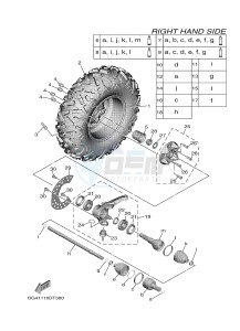 YXF850ES YXF85WPSJ WOLVERINE X (BG4A) drawing FRONT WHEEL 2