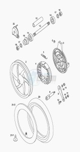 FLEXER_XL_L1 50 L1 drawing Front wheel