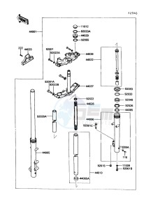 EN 450 A [454 LTD] (A6) [454 LTD] drawing FRONT FORK