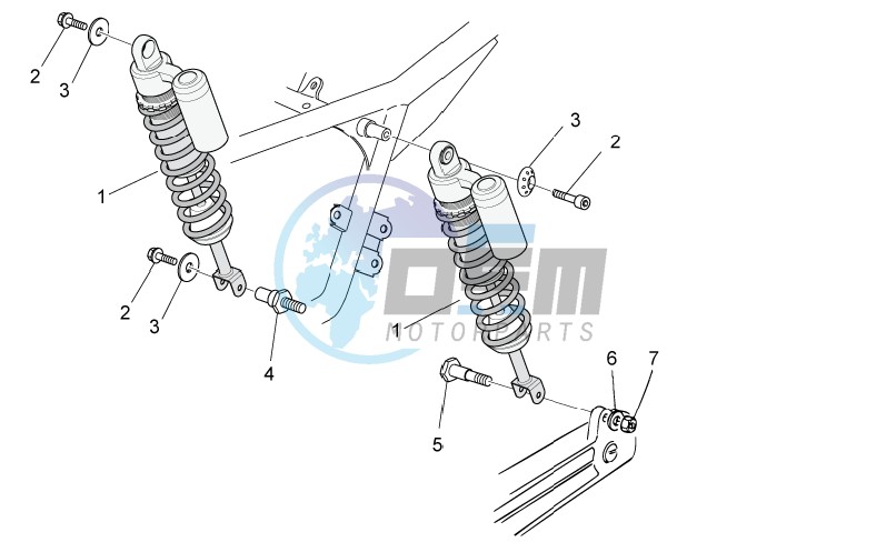 Rear shock absorber