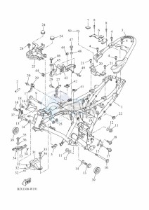 XSR700 MTM690D-U (BJY1) drawing FRAME