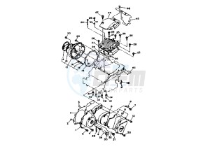 TDM 850 drawing CRANKCASE COVER