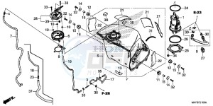 CBR1000S1 2ED - (2ED) drawing FUEL TANK/FUEL PUMP