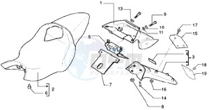 DNA 125 drawing Saddle - Tail