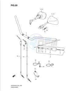 GSF650/S drawing HANDLEBAR