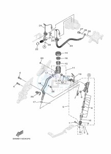 MT-09 MTN890D-U (BNF1) drawing REAR MASTER CYLINDER