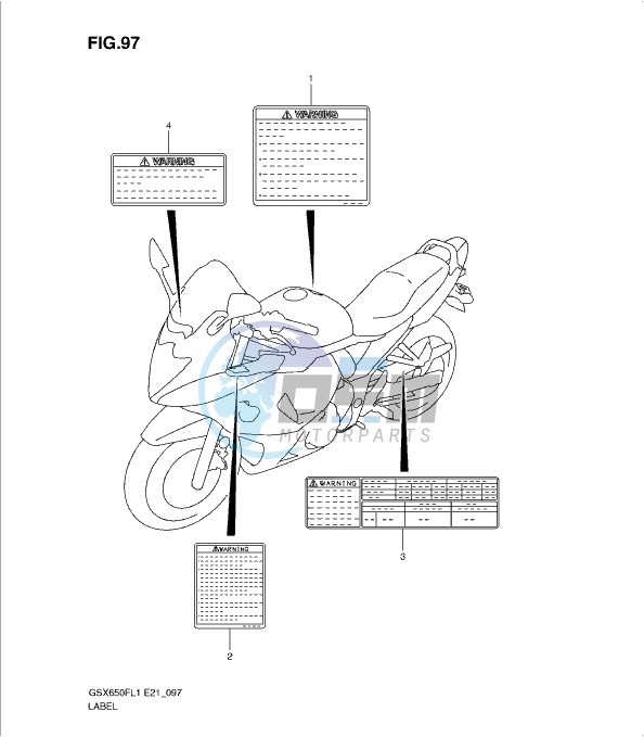 LABEL (GSX650FL1 E21)