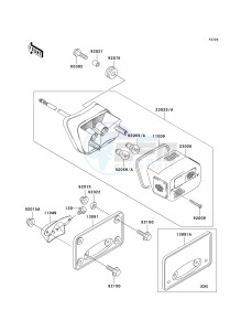 VN 1500 E [VULCAN 1500 CLASSIC] (E2-E6) [VULCAN 1500 CLASSIC] drawing TAILLIGHT-- S- -