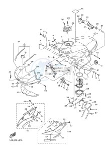 YZF-R6 600 R6 (1JSL 1JSM) drawing FUEL TANK