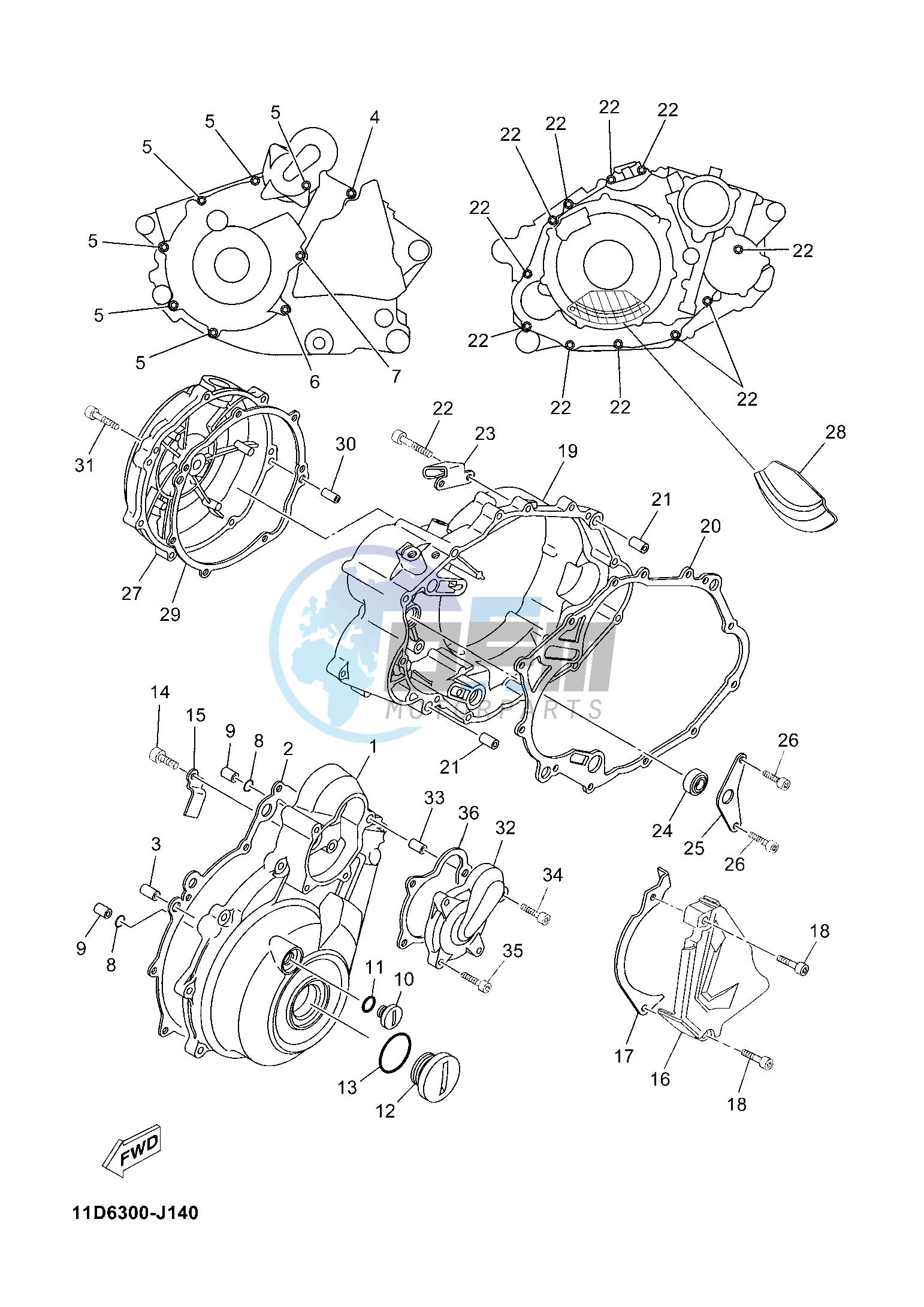 CRANKCASE COVER 1