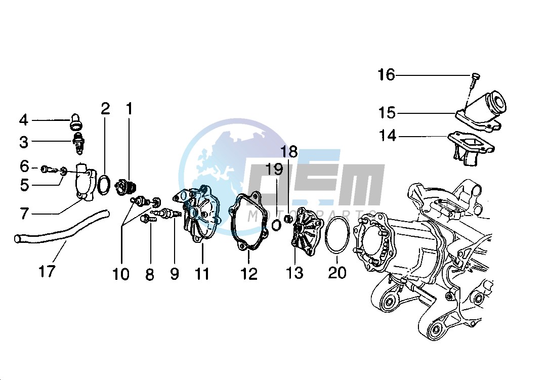 Cylinder head - Induction Pipe