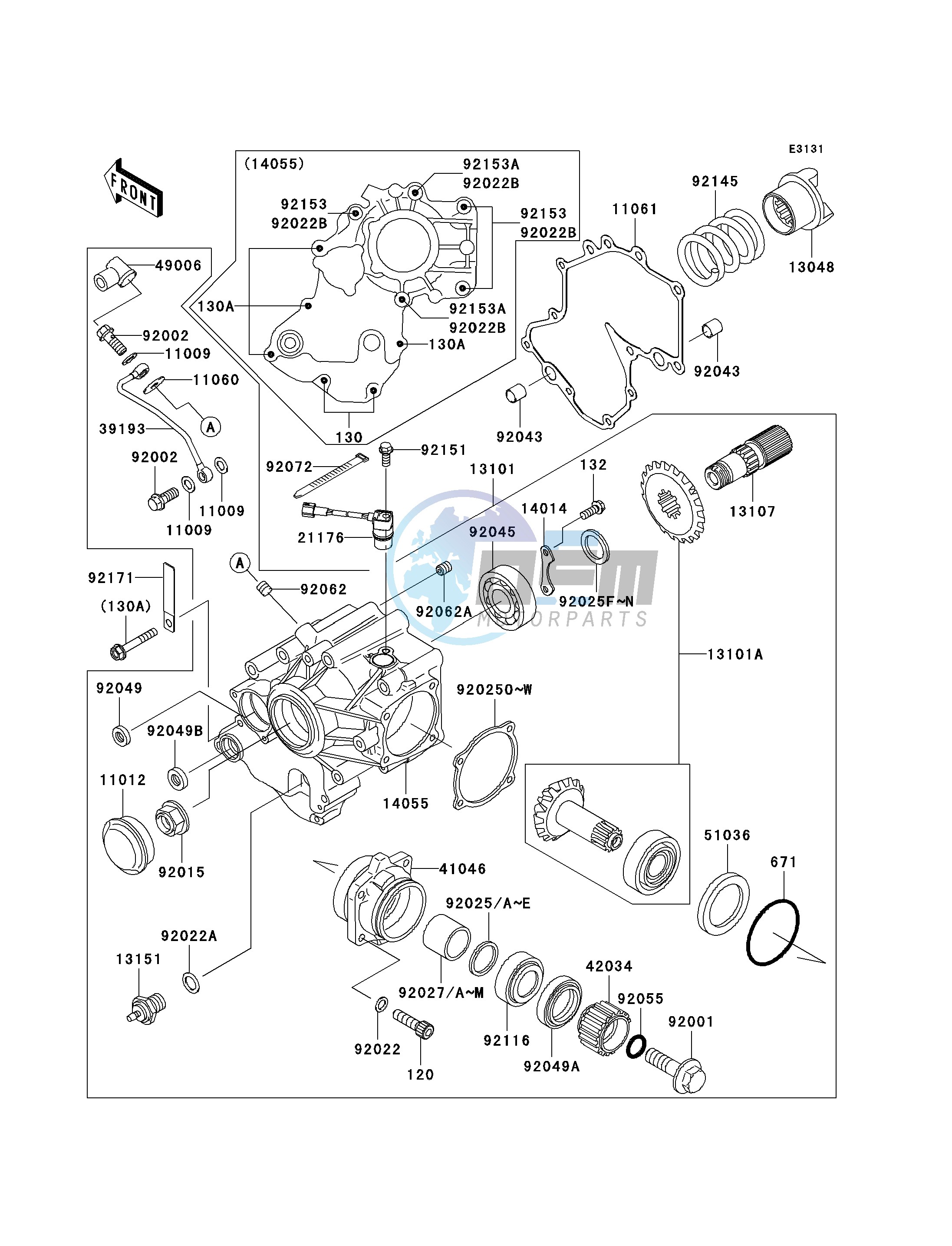 FRONT BEVEL GEAR