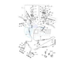 XP T-MAX 500 drawing FRONT MASTER CYLINDER