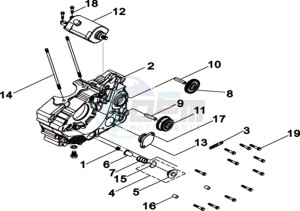 WOLF 300 (L8) EU EURO4 drawing L.CRANK CASE