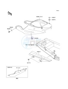 ZX 600 J [ZZR600] (J6F-J8F) J8F drawing SIDE COVERS_CHAIN COVER