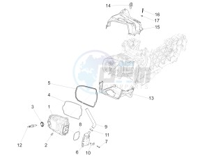 125 4T 3V I GET ie Primavera (APAC) (AU, EX, JA, KR, VT) drawing Cylinder head cover