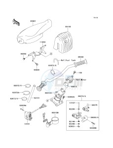 JT 1200 B [STX-12F] (B1-B3) [STX-12F] drawing HANDLEBAR