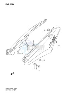 DL650 (E2) V-Strom drawing SEAT TAIL COVER (MODEL K6)