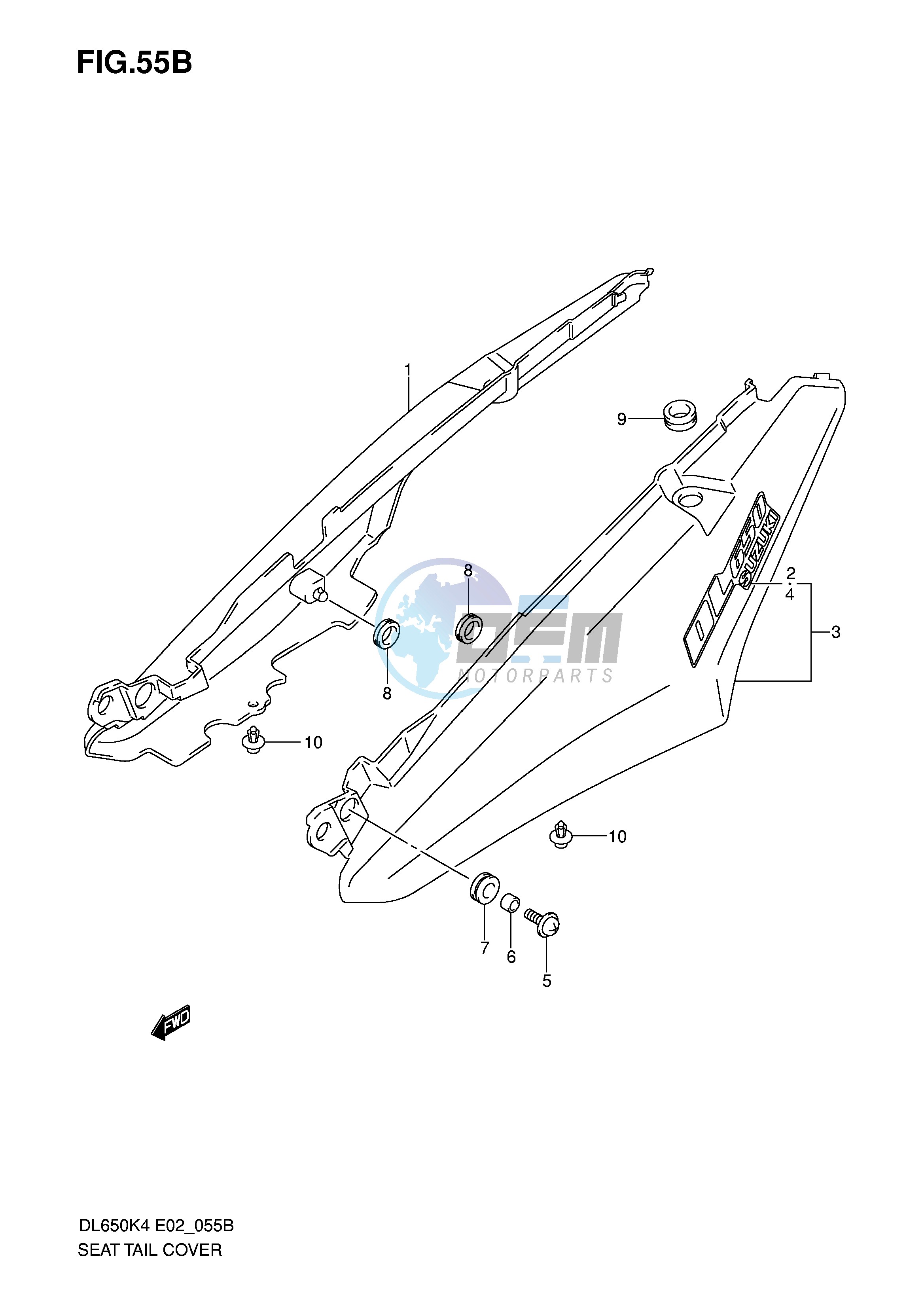 SEAT TAIL COVER (MODEL K6)