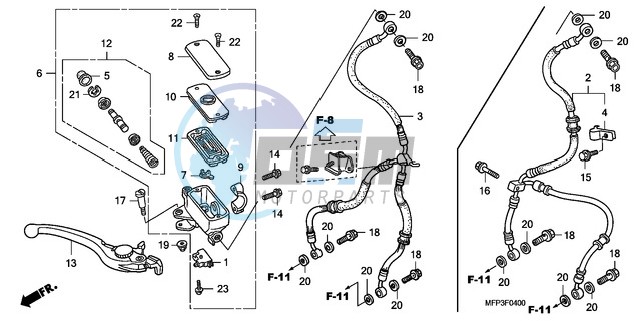 FR. BRAKE MASTER CYLINDER (CB1300/CB1300S)