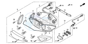 CBF600NA drawing REAR COMBINATION LIGHT