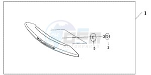 GL1800C drawing TRUNK HANDLE