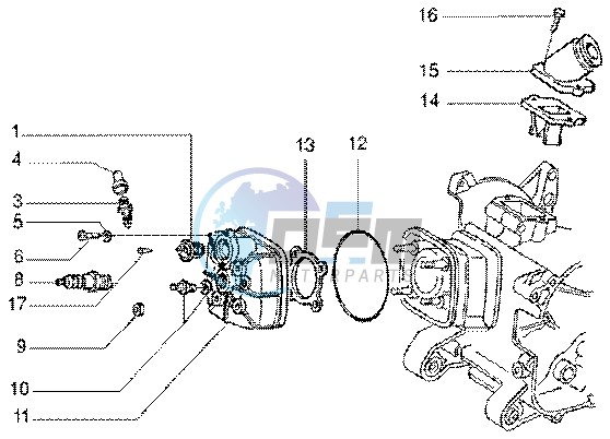 Cylinder head - Induction pipe