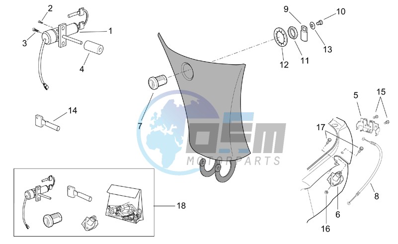 Lock hardware kit